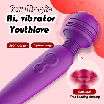Magic Wand Clit Vibratorius Klitorio Stimuliatorius Keletą Sekso Žaislų Pora Vibratorius Moteriškos Lyties Įrankiai Multi-Dažnio Moterų Masturbator