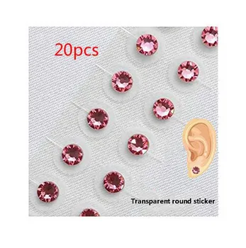Magnetinių Rutuliukų /5 spalvų kristalų ausies Pleistras Skaidrios Juostelės Anti-alerginių Magnetinė terapija Ausies Slėgio Pasta Ausies Auriculotherapy