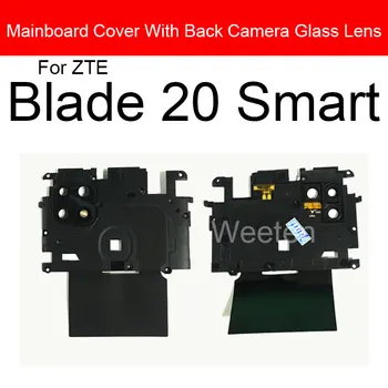 Mainboard Dangtelio Galinio vaizdo Kameros Stiklo Lęšis ZTE Blade 20 Smart Plokštė Padengti su Galinio vaizdo Kamera, Stiklinis Lęšis
