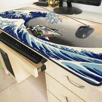 Mairuige Didžiosios Bangos Žaidimų Pelės Mygtukai XL Greitis Didelis Kilimas Žaidėjus Klaviatūra PC Tablet Kilimėlis Fiksavimo Krašto Vandeniui Pelės Mygtukai