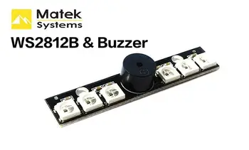 Matek WS2812B LED Lenta su 5V Buzzer už Naze 32 Horizontai 32 Skrydžio duomenų Valdytojas