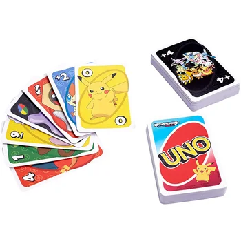 Mattel Žaidimai UNO Pokemon Kardas & Shield Kortų Žaidimas, Šeimos Pramogų Įdomus Pokerio Vaikams Žaislus, Kortų