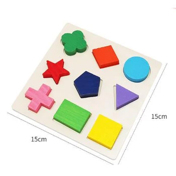 Mediniai Geometrinių Formų Montessori Žaislai Vaikams Įspūdį Rūšiavimo Matematikos Mokymosi Švietimo Žaidimas Kūdikių Bamblys Vaikų Dovanų