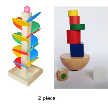 Medinių Medžio įvairiaspalviais Kamuolys Paleisti Kelio Žaidimas Žaislas Montessori Ugdymo Žaislų Blokus, Kūdikiams, Vaikams, Vaikai, Anksti Švietimo Žaislai