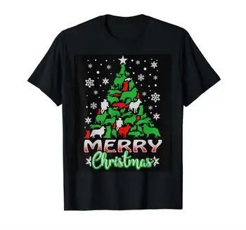 Megztinis T-shirt-vyriški T-Shirt-Black Pasienio Kolis, Šuo Ne Bjaurusis Kalėdų