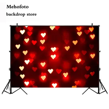 Mehofoto 7x5ft Valentino dieną Vinilo Fotografijos Fone Raudona Rožė Meilės, Romantiškas Individualų Nuotrauka Fone Studija Rekvizitai 359