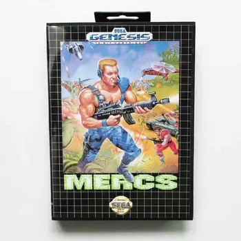 Mercs Žaidimas Kasetė 16 bitų MD Žaidimo Kortelės Su Mažmeninės Langelyje Sega Mega Drive Genesis