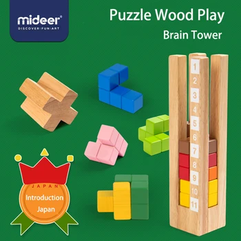 Mideer Kūdikių Žaislų, Populiariausių Puzzle Žaidimai Išminties Bokštas Smegenų Vystymuisi Loginį Mąstymą Mokymo Medienos Žaislai Vaikams Dovanų