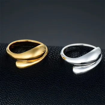 Mielas Mados Moterų, Mergaičių, Aukso Spalvos Piršto Žiedą Paprasta Atidaryti Reguliuojamas Žiedo Vestuvių Papuošalai Žada Sužadėtuvių Žiedai Moterims