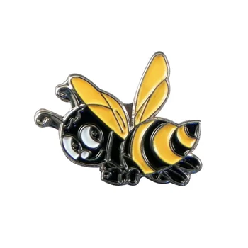 Mielas bičių atlapas pin ženklelis-(30 vnt./lot)