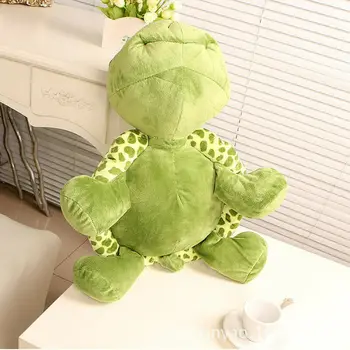Mielas didelėmis Akimis, Green Tortoise Vėžlys Gyvūnų Kūdikių Vaikai Įdaryti Pliušinis Žaislas 20CM Dovana Gyvūnų Pliušinis vaikų Žaislų Dovana