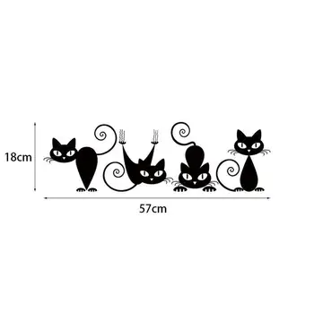 Mielas sienų lipdukai 4 katės pakabinti ant sienos, vaikų kambario sienų lipdukai žaidimas kambarį kambarį šalis dekoro dailės Freskos