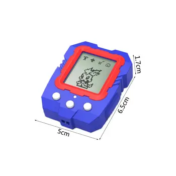 Mini Elektroninių Augintiniai Žaislai su Keychain 90S 9 Augintiniai Vienas Virtualus Cyber Juokingas Kalėdų Dovana Vaikams Suaugusieji