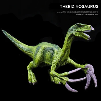 Mini Juros periodo Pasaulyje Dinozaurų Modelis Plastiko Therizinosaurus Tyrannosaurus Rex 
