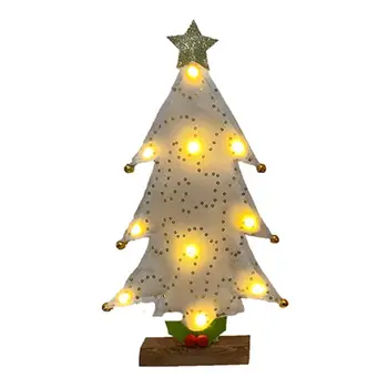 Mini Kalėdų Eglutės su LED Žibintai Puošybos Festivalis Darbalaukio Lentelė Namų Dekoro