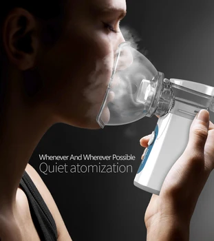 Mini Nešiojamas purkštuvas Nešiojamą Inhaliatoriaus Inhaliatorių vaikams nebulizador portatil Įkrovimo medicinos įranga Astma