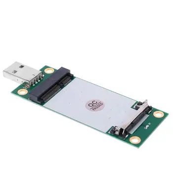 Mini PCI-e Wireless WWAN į USB Adapteris Kortelės Lizdas SIM Kortelę HUAWEI ZTE