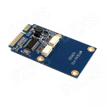 Mini PCIe PCI-E, USB Adapteris mPCIe 5 Pin 2 Prievadai Dual USB2.0 Konverteris Kortelės C26