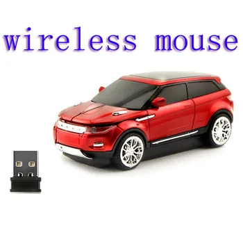 Mini nešiojamas populiariausių automobilių stilius 3 spalvų belaidės pelės 1200dpi, už kompiuterio, nešiojamojo kompiuterio darbalaukio WIN7, WIN8 WIN10 PC žaidimų pelės