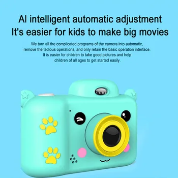 Mini sudužti atsparūs vaikų skaitmeninio fotoaparato, 2,4 colių HD ekranas, 1080P vaikams, žaislai, vaizdo kameros Fotografijos Vaikams Dovanų