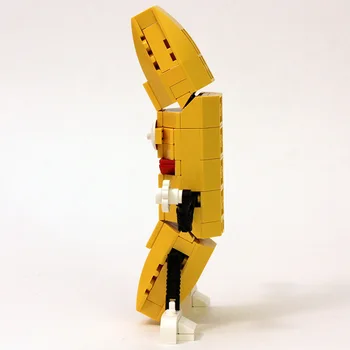 Mini Šokių Geltonas Bananų blokai robotai Juokinga naujiena Surinkti Žaislai plytų Vaiko gimtadienis, kalėdos dovanas