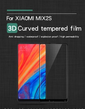 Mofi 3D Ekrano apsaugos Xiaomi MI Max 3 per Visą Ekraną Padengti Apsaugine Plėvele Grūdintas Stiklas Xiaomi MI Sumaišykite 2 Mix 2S