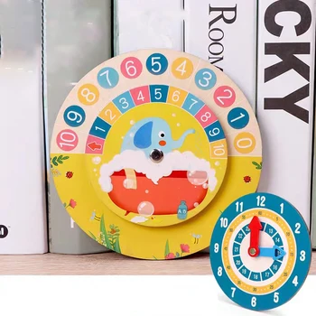Montessori Ankstyvojo Ugdymo Vaikų To Ir Atimtis Skaičiavimo Žaislai pradinės Mokyklos Laikrodžio Modelis, Mokymo Pagalbos
