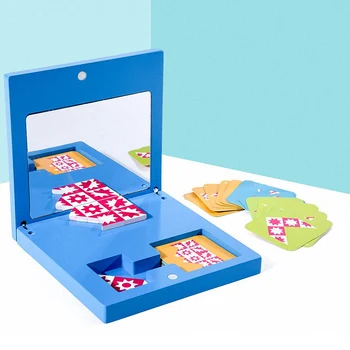 Montessori Medinis Veidrodis Vaizdo Įspūdį Vaikams Vaikų Švietimo Jutimo Žaislai, Vaikų Darželis Mokymosi Didaktinių Geometrinis Matematikos Žaislas