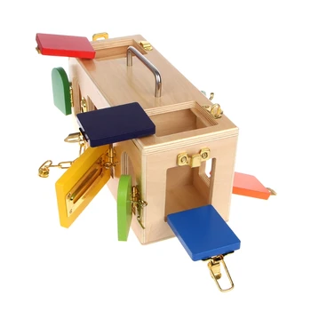 Montessori Spalvinga Užraktas Lauke Vaikai Vaikų Švietimo Ikimokyklinio Mokymo Žaislai