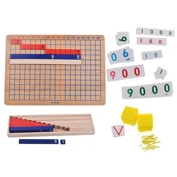 Montessori To ir Atimties Medžio Lenta, ir Karoliukai Numerį, Kortelės Skaičiavimas Žaislas Matematikos Pratybų Žaidimas Vaikams Baby