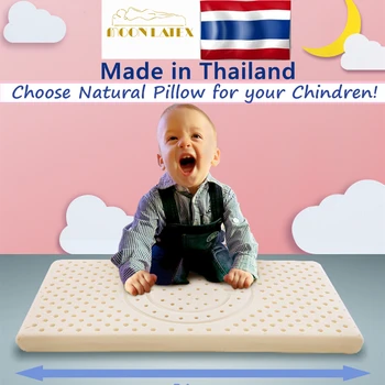 Moonlatex Tailandas 100 Gamtos Vaikai Latekso Pagalvė Kūdikis Miega Lovoje Ortopedinis Vaikas Minkšta Latekso Vaikai Galvos, Kaklo Pagalvė Dovanų