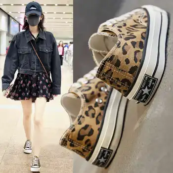 Moterų batai pavasario ir vasaros leopard 