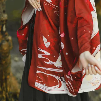 Moterų japonų kimono mergina Vasaros pavasario Anime Cosplay apranga harajuku Kailis Purus Spausdinti Yukata Haori Drabužių Viršų