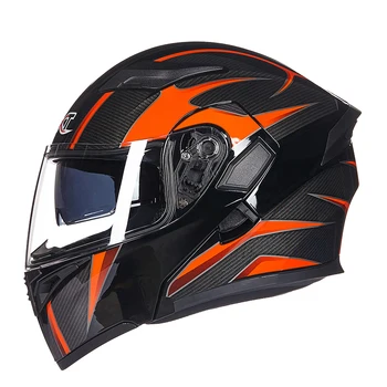 Motociklo Filp IKI Šalmai LOKOMOTYVŲ Dual Skydelis Dūmų vidinis skydelis šalmai Jojimo Lenktynių Gatvės Moto casque capacete GXT902
