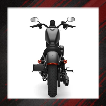 Motociklo Galinio Sparno Uodegų Krašto Raudonas LED Stabdžio Uodegos šviesos Harley Sportster XL 883 1200 48 72 Cafe Racer Modeliai