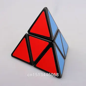 Mozhi juodosios piramidės Magija Kubeliai 2x2x2 Greičio Įspūdį Kubo galvosūkis Juoda Piramide magico cubos Švietimo Žaislas