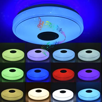 Muzikos RGB LED Lubų Šviesos Pritemdomi 36W Miegamojo Lempa APP 