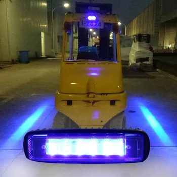Mėlyna Raudona LED Krautuvas Saugos Šviesos Vietoje Šviesos Sandėlyje Saugus Įspėjamoji Lemputė, 9V-60V Krautuvas Forktruck Mėlyna Raudona Pavojaus zonos LED