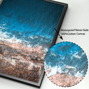 Mėlynos Jūros Tilto Koralų piešinys Citatos Sienos Meno Tapybos Drobės Šiaurės Plakatai Ir Spausdina Sienos Nuotraukas Gyvenimo Kambario Dekoro
