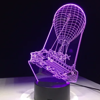 Mūšis Autobusų Suvenyras, Dovana, 7 Spalvų Touch Stalas Stalas Šviesos 3D LED Lava Lempa Akrilo Iliuzija Kambario Atmosferą Apšvietimas Žaidimas Ventiliatorius