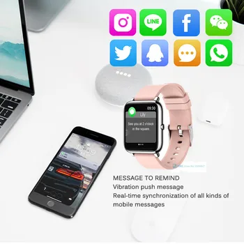 NAUJAS Pilnas Touch Smart Watch Moterų Fitneso Tracker Smartwatch Ponios Elektronikos Sporto Smart Laikrodis 