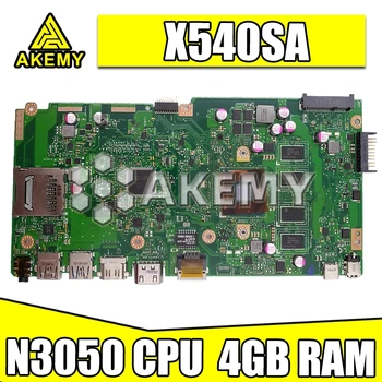 NAUJAS X540SA mainboard REV 2.0 Asus X540 X540S X540SA X540SAA nešiojamas plokštė Bandymo gerai 4GB-RAM, CPU N3050