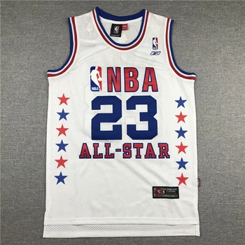 NBA 2003 All-Star 23 Jordanijos Vyrų Krepšinio Megztiniai Megztiniai Balta