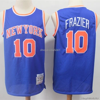 NBA vyriški New York Knicks #9 #10 #33 Krepšinio Megztiniai #6 #13 Retro Swingman Jersey Siūlės Akies vyriški Megztiniai