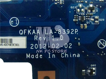 NOKOTION Naujas K000135160 PAGRINDINĖ plokštė, Skirtas Toshiba Satellite P850 P855 Nešiojamas Plokštė QFKAA LA-8392P DDR3 HD4000 testuotas