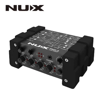 NUX PMX-2/PMX-2U I/O Linija Maišytuvas mini maišytuvas konsolės USB garso konsolės 6/8 įėjimai, 2 išėjimai apimties rodiklis lygio kontrolė