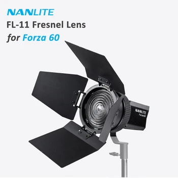Nanguang FL-11 Frenelio Lęšis NANLITE Forza 60 60B Fotografija-šviesa barndoor šviesos kontrolė