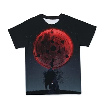 Naruto Negabaritinių VYRIŠKI T-Shirt 3D Spausdinimo Mados Trumpas Rankovės Patogus, Kvėpuojantis Hip-Hop Stiliaus (Pritaikyti) 110-6XL