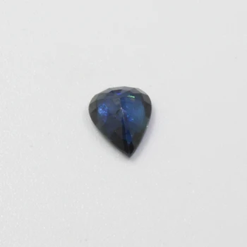 Natūrali tamsiai mėlynas safyras brangakmenio už žiedas ar pakabukas 0.7 ct 5 mm * 7 mm kriaušių supjaustyti
