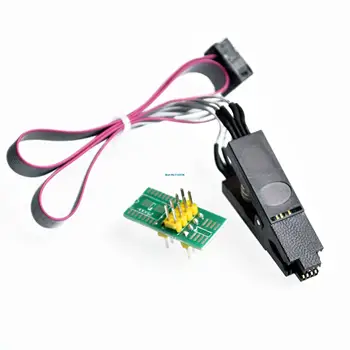 Naujas 10VNT SOIC8 SOP8 Flash Chip IC Test Clips Lizdas Adpter BIOS/24/25/93 Programuotojas